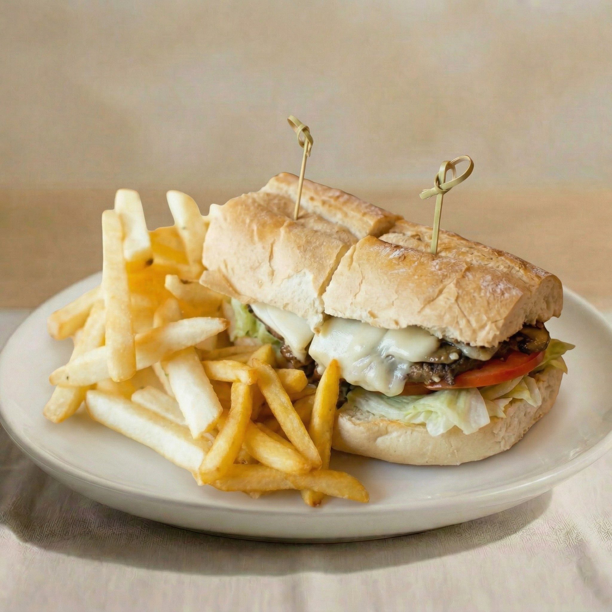 Super Mushroom Cheese Burger.