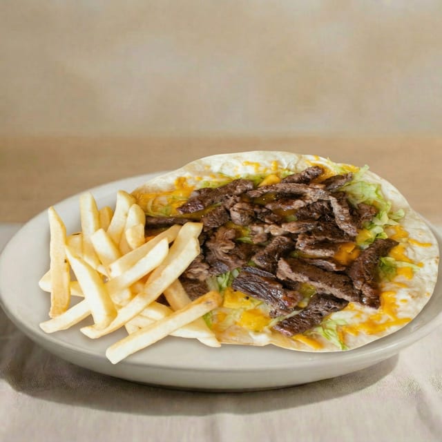 Steak Tostada.